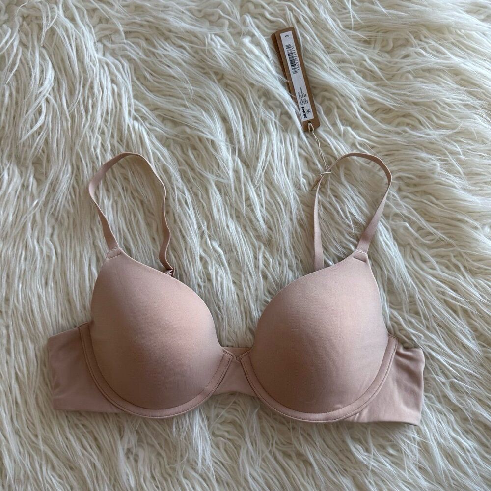 Skims Fits Everybody T-shirt Bra Mica Size 34B